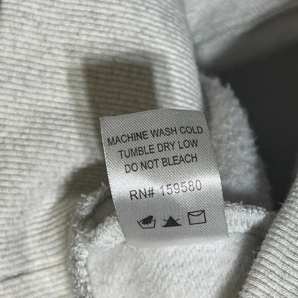 Pink Lily Cropped 1/4 Zip Hoodie Sweatshirt Gray Size XL Extra Large Cotton - Picture 6 of 7